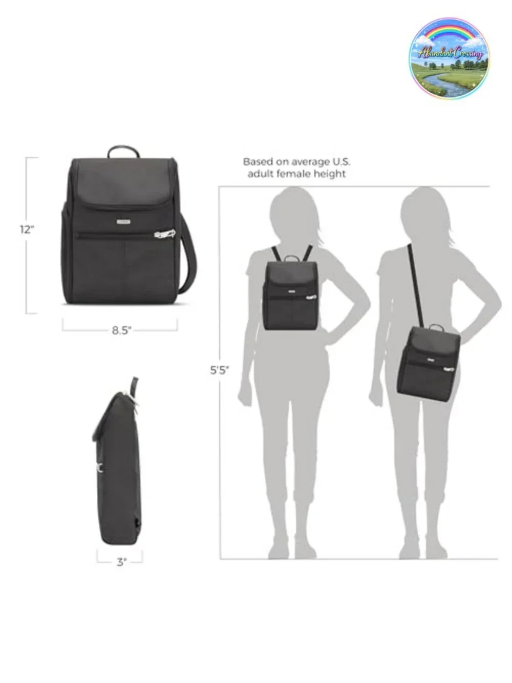 Anti-Theft Convertible Backpack Travel Security RFID Blocking